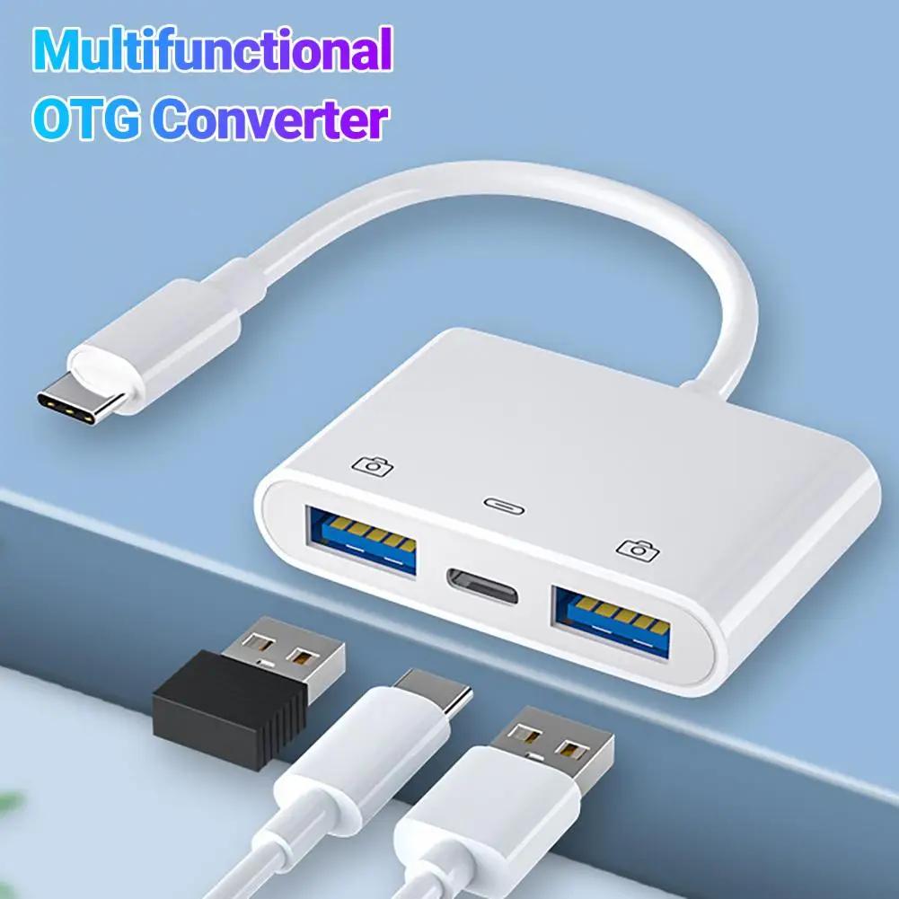 Smart Card-Reader Portable Card-Reader Adapter 2-in-1 File Transfer  Practical Type-C USB TF SD-Phone Card-Reader OT